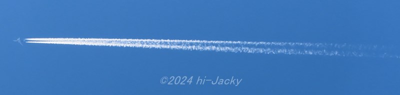 飛行機雲の消え方