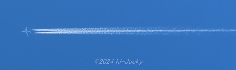 飛行機雲の消え方