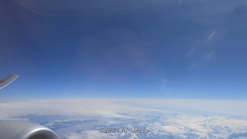 飛行機から見た青空，アラスカ上級