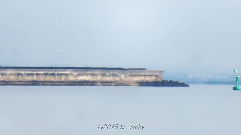 海の波紋を消して明るし画像処理した写真