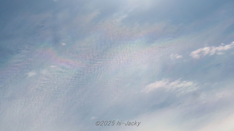 雲全体にできた彩雲