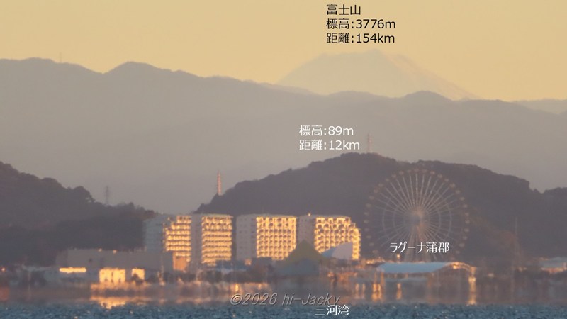 西浦から見た富士山