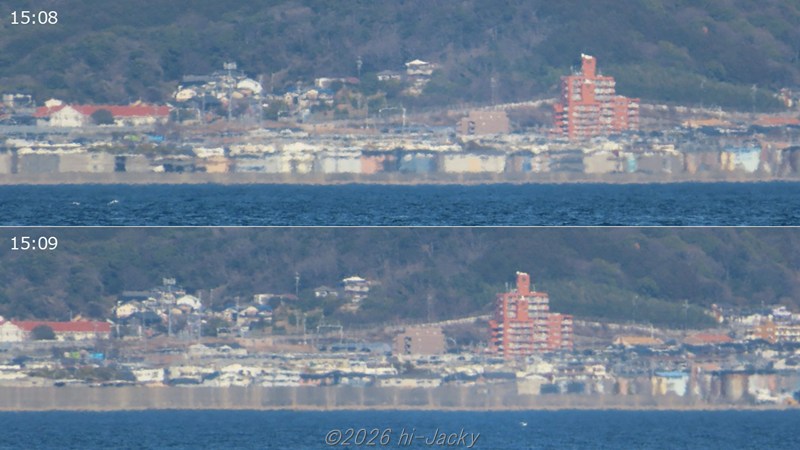 三谷の街の蜃気楼