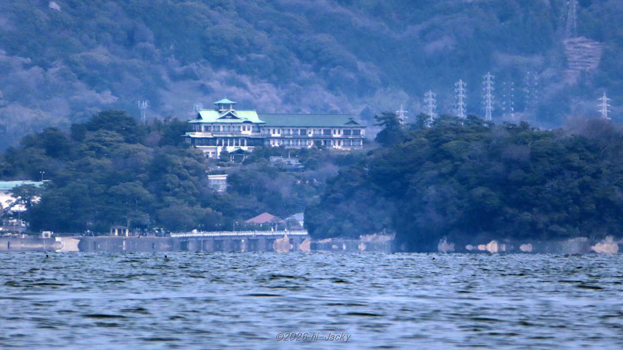 竹島に現れた蜃気楼